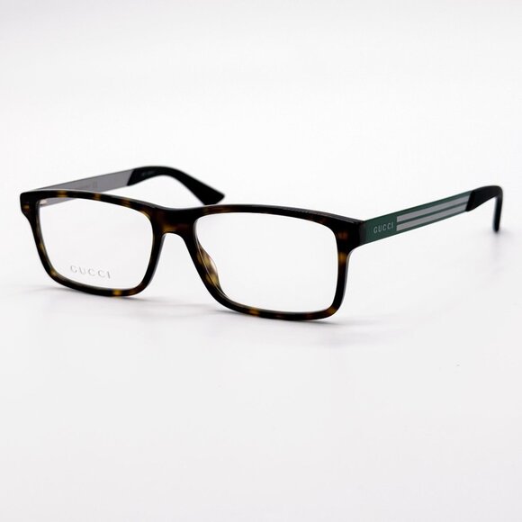 NEW GG0692O 002 GUCCI MEN HAVANA GREEN EYEGLASSES GUCCI - Picture 3 of 9